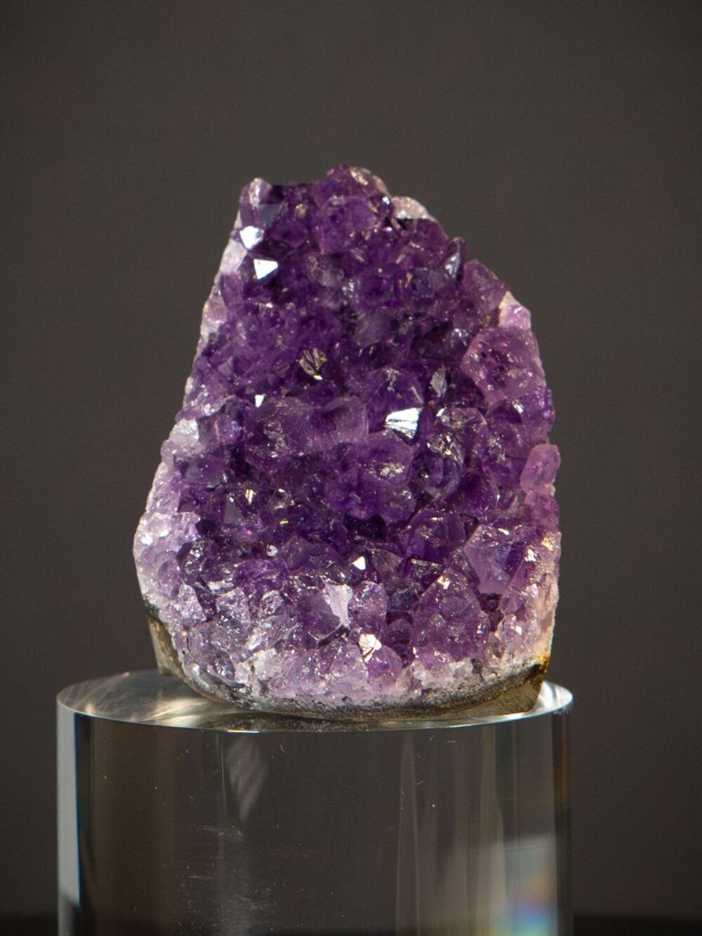 Natural Amethyst Geode Cluster 108g Deep Purple Raw Quartz Crystal Specimen